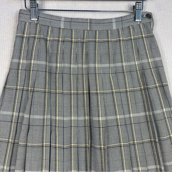 Vintage Pendleton Country Sophisticates Plaid Pleated Midi Skirt USA Made Size 8 - Picture 3 of 9